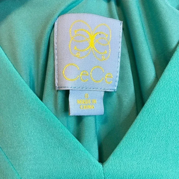 CeCe - Double strap turquoise slip dress - light summery and airy - size 0 - Picture 3 of 3